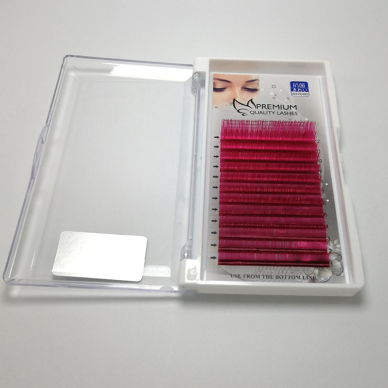0.05 Private Label Eyelash Extensions Colored Lashes China Vendor